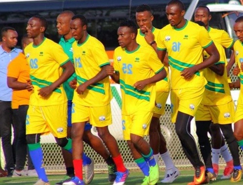 Entrainement de l'équipe du Rwanda